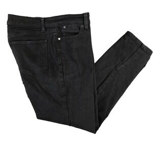 Talbots Jeans Womens 31 x 26 Black Denim Dark Wash Skinny Slim Fit Stretch ankle